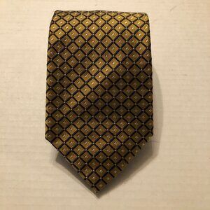 today's man men's new gold silk tie 3 1/2" X 57"  made in Italy